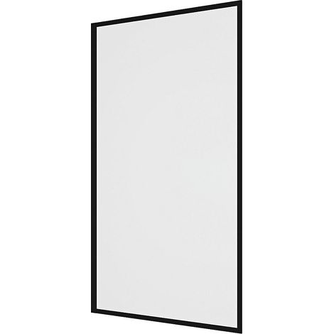 Parete per vasca da bagno 70 x 140 cm Vetro temperato Nero opaco Stile industriale - BRADENTON