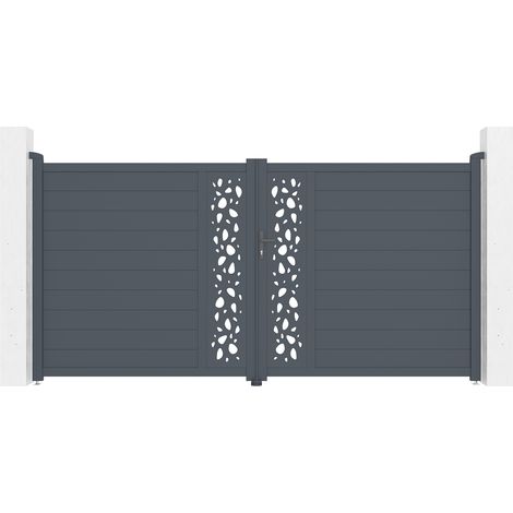 Puerta Batiente de aluminio 3,5m SUNNY 350 x 180 cm (1/4)