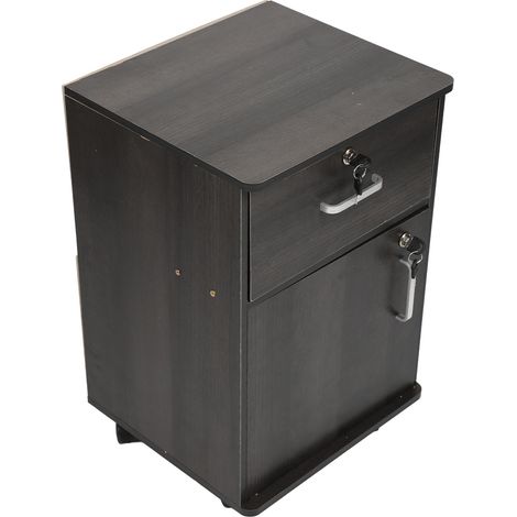 Classeur Mobile, Classeur Mobile Robuste sous Le Bureau pour la Maison (Couleur Noyer) (1/5)