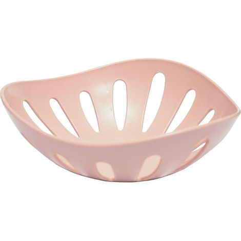 Cestino Pane da Tavola in Plastica Gaia Rosa Shabby 24 x 24 x 9 cm