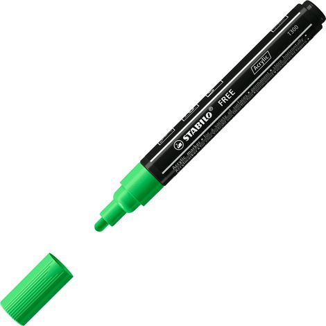 ROTUL.STABILO ACRYLIC FREE T300 VERDE - Pack de 5 unidades