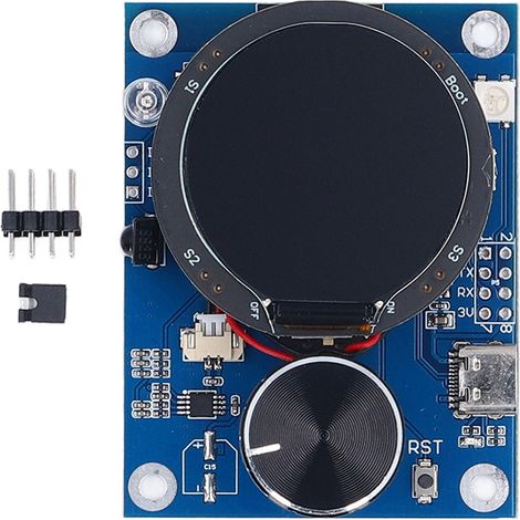 Carte de test LCD pour le développement d'évaluation d'écran de bouton de puce ESP32-C3 avec commutateur d'encodeur rotatif (1/5)