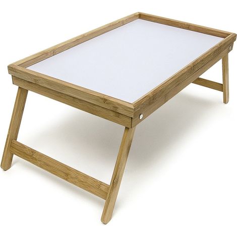Plateau de lit petite table de petit-déjeuner en bambou 52 cm (1/4)