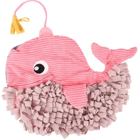 Jeu d'occupation et de fouille Morgane la baleine pour chien 38 cm