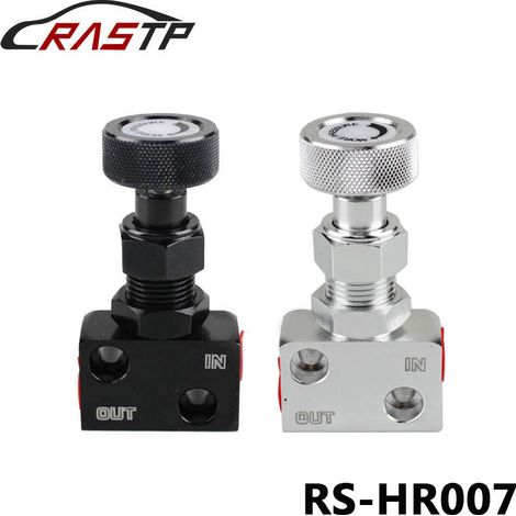 Pièces de rechange automobiles : Valve proportionnelle de freinage, valve de répartition proportionnelle réglable 1/8 NPT, alliage d'aluminium - entièrement argentée. (1/4)