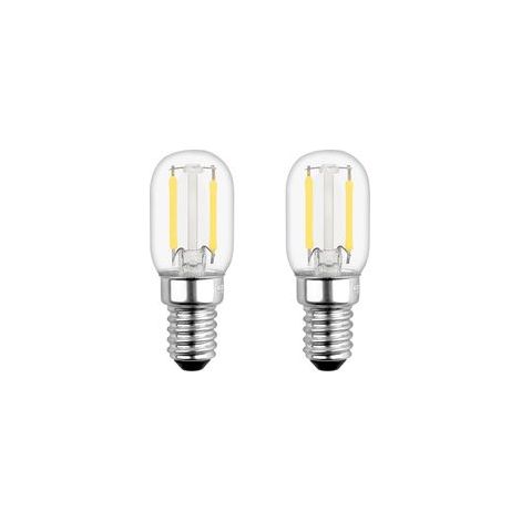 T22 Ampoule LED,E14 2W Ampoule LEDÉquivalent 15W E14 Incandescent, Blanc Chaud 2700K, Petit LED pour Frigo/Lampe de Sel/Veilleuse Enfants, lot de 2 (1/5)
