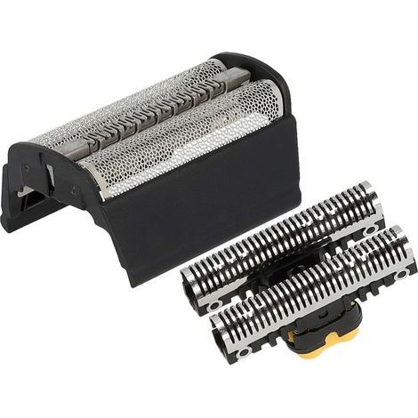 Scherkopf-Set für elektrische Rasierer, kompatibel mit Braun Flex XP/XP II 5724, 5726, 5729, 5770, Scherfolie + Scherköpfe, schwarz (1/5)