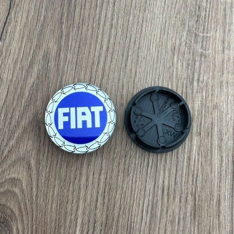 Lot de 4 centre de roue cache moyeu Remplacement pour 50 mm FIAT Bleu