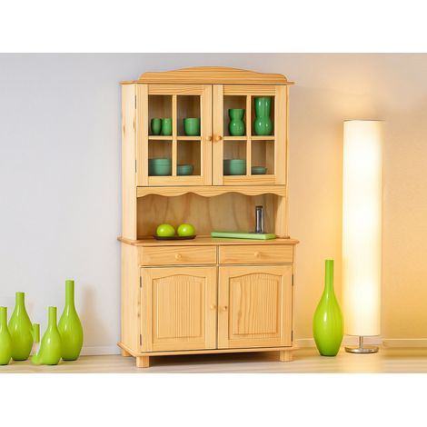 Dmora - Credenza Dmcneal, Buffet da soggiorno, Madia da salotto, Dispensa da cucina, 88x32 h198 cm, Quercia (1/5)