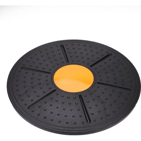 Tablette d'équilibre oscillante disque de stabilité entraînement yoga fitness exercice (Orange) (1/5)