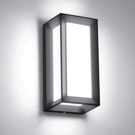 Applique extérieure Applique murale d'extérieur 18 W, éclairage de porche extérieur en aluminium, support mural IP65 étanche, lumière de porche LED blanc froid 6000 K pour garage, allée, couloir, arri (1/5)