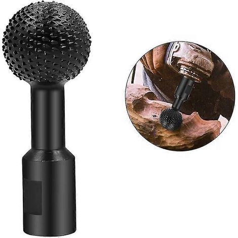 Fraise sphérique pour sculpture sur bois - Outil de sculpture sur métal - Fraise en carbure - Foret de polissage pour sculpture sur bois de 10 mm - Angle de 100 (10 mm) (1/4)
