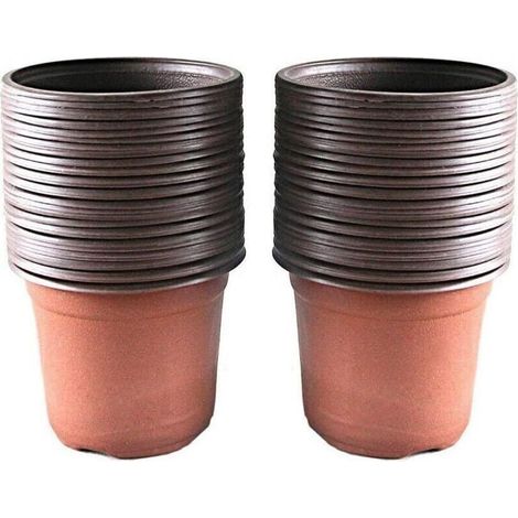 Lot de 100 Pots en Plastique pour semis et Plant, 10 cm -RAPANDA (1/5)