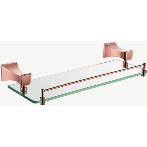 Mensola da parete in vetro Oro rosa - Chloe