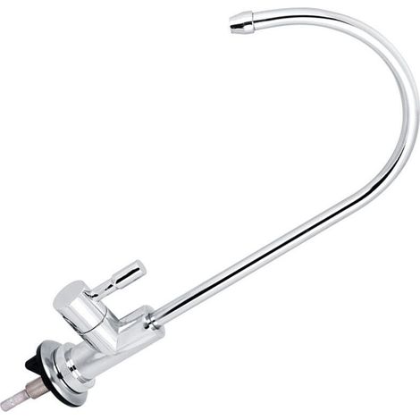 GARRYFIZH Gooseneck Kitchen Faucet, Sturdy and Durable, Elegant Design, Compatible with All Under-Sink Water Filtration Systems and Various Water Filters (1/4)