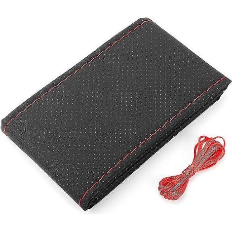 Car Steering Wheel Cover Leather For Seat Leon 1 2 3 Mk3 Fr Cordoba Ibiza Arosa Alhambra Altea Exeo Toledo Formula Cupra( Red) (1/5)
