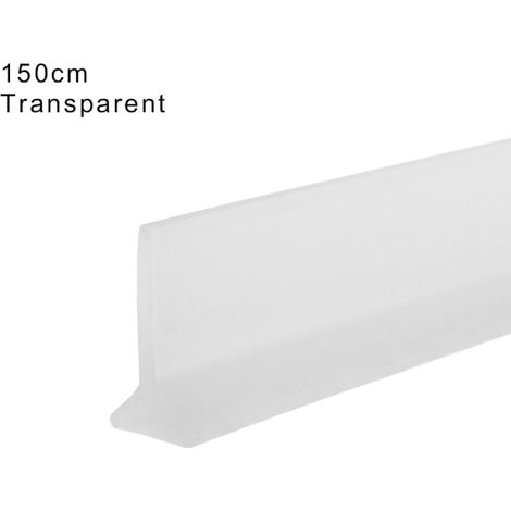Bande d'étanchéité transparente GRIS 150 cm pour retenir l'eau, joint anti-fuite longueur 150 cm (1/5)