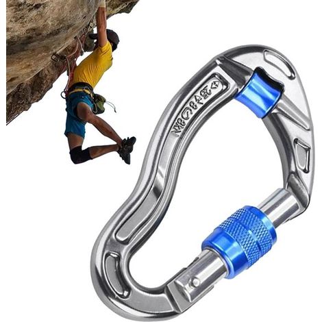 Mosquetones de escalada, mosquetones para escalada, clips de seguridad grandes para escalada, recuerdos y montañismo (1/5)