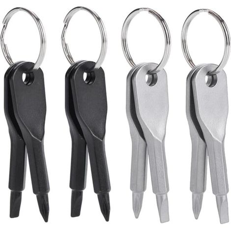 Clés Tournevis Poche 8 Pièces Embouts Plats Cruciformes Acier Précis (1/4)