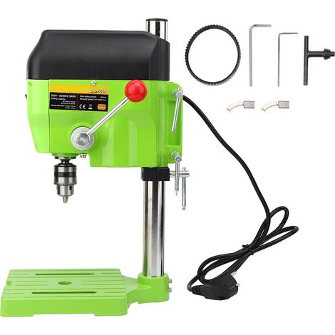 Support de Perceuse à Colonne Mini Établi DIY Métal Bois Perçage Électrique 5169A Prise UE 220V (1/5)