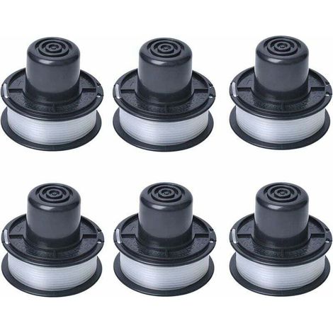A6226 Bobine compatible avec les tondeuses automatiques Black and Decker Auftipp GL250 / GL310 / GL360 / GL360SB, cordon de 6 m, pack de 6 (1/5)