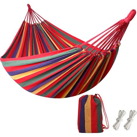 hamac places hamac toile 200x150 cm hamac jardin exterieur pour jardin d'interieur hamac toile de hamac rouge (1/5)