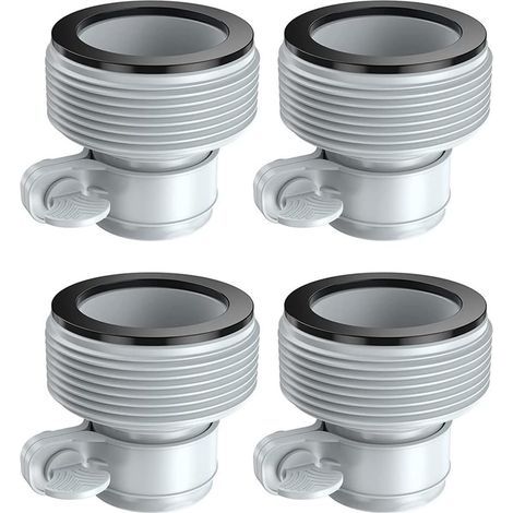 Schwimmbadschlauchadapter, 4er-Pack, Pumpenadapter, Schlauchadapter 32 auf 38 mm B, Schwimmbadadapter für Schwimmbadfiltersysteme (1/5)