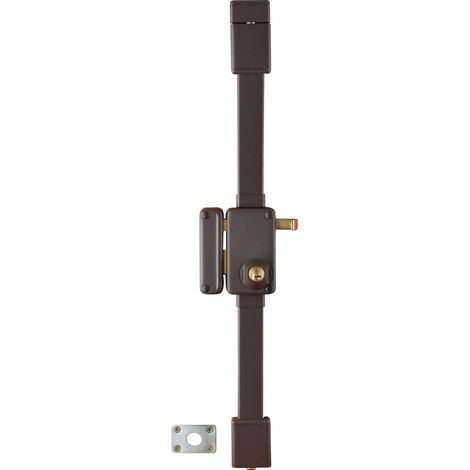 THIRARD - Serrure multipoint à appliquer beluga marron cr transit 2 à tirage 75 x 130 gauche 4 clés