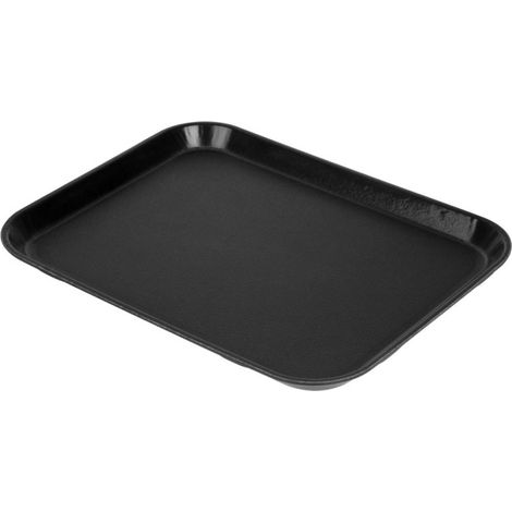 Plateau rectangulaire antidérapant en fibre de verre EpicTread noir 350mm - 350 x 270 x 21 mm - CAMBRO (1/5)