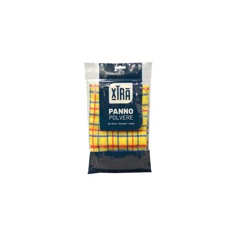 PANNO POLVERE SCOZZESE- - conf. da 2 pz. - cm.50x50 - 10 pezzi XTRA