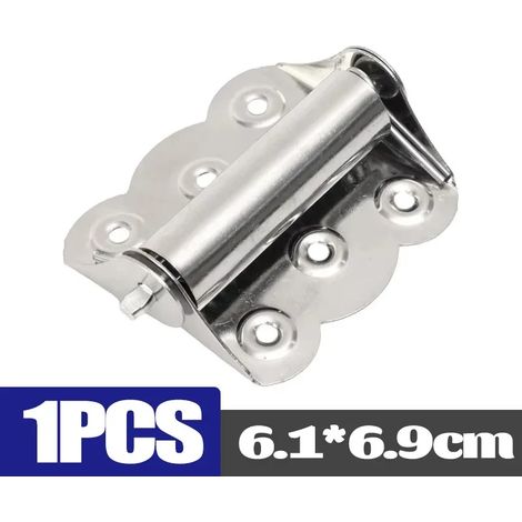 (1 pièce) Charnière à ressort à fermeture automatique en acier inoxydable pour porte, meuble ou fenêtre. (1/5)