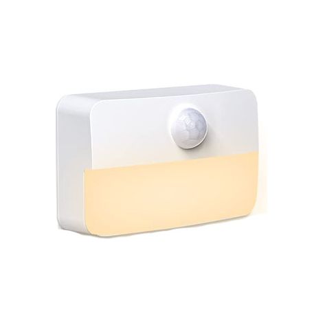 Veilleuse LED avec détecteur de mouvement lampe d'escalier adaptée aux chambres salles de bains couloirs lumière chaude 1pc (1/5)