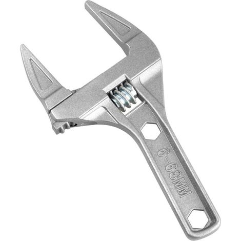 Clé à molette 6-68 mm – Ouverture maximale 68 mm – Poignée courte 90 mm – Alliage d'aluminium léger pour espaces restreints (1/4)
