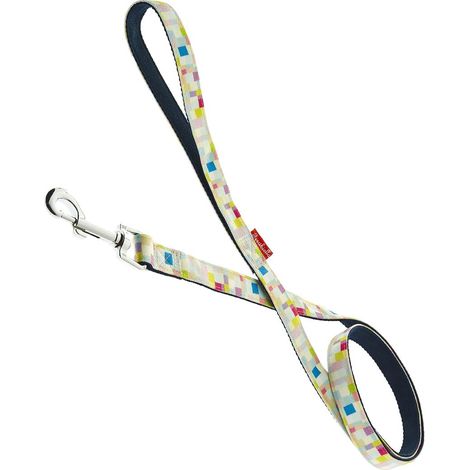 Spessore 1 cm Guinzaglio: Guinzaglio per cani in nylon con imbottitura in neoprene modello Pixer blu