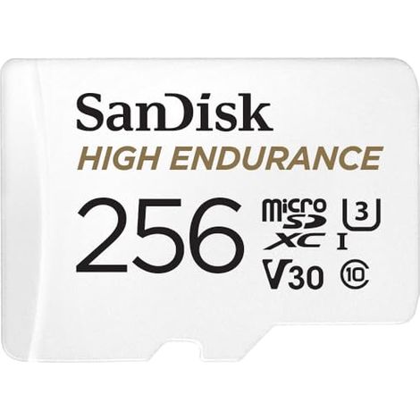FOR SANDISK 256GB High Endurance microSD Card + Adapter