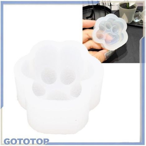 Moule Silicone Patte De Chat - Silicone Alimentaire - Pour Fabrication Bijoux Resine Et Savon - 3 Pièces (1/5)