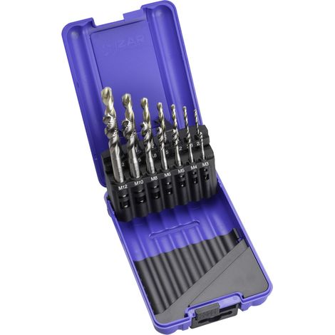 Macho Maquina Set+broca Zirkon Helicoidal HSS Co DIN371 (M) -3150- IZAR