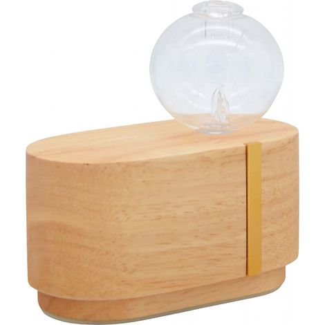 Diffuseur d'huile essentiel programmable Cimia en bois et verre - Beige - H 10,5 cm - Livraison gratuite (1/5)