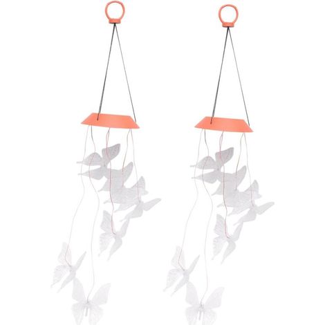 Carillon éolien, carillons de lumières solaires, carillons éoliens papillon (1/4)