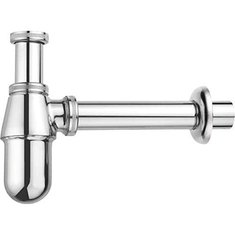 Sifone a bottiglia 1 1/4" in ottone cromato, per bagno (1/3)