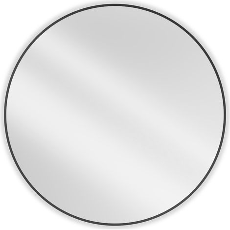 Mexen Loft runder Badezimmerspiegel 100 cm, schwarzer Rahmen - 9850-100-100-000-70 (1/5)