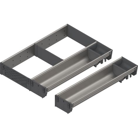 Blum Orga-Line Besteckeinsatz Facheinteilungs-Set KB 601-699mm, NL 450mm, grau