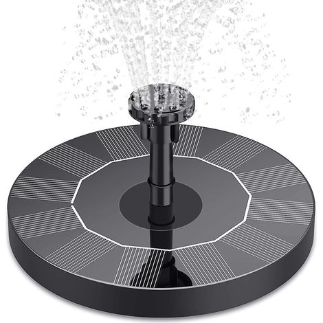 Fontaine solaire, pompe solaire pour bassin avec pompe à eau solaire, pompe à fontaine flottante solaire pour bassin de jardin, bain d'oiseaux et aquarium