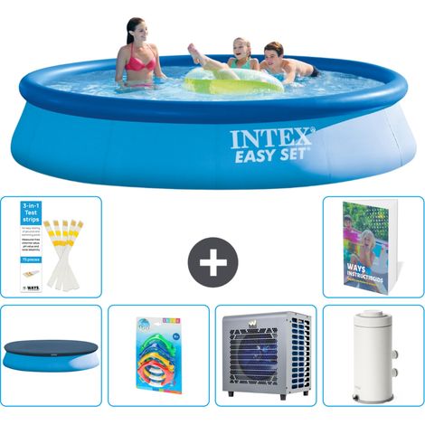 Intex Piscina Easy Set Redonda - 396x84 cm - 7-piezas S164 (1/5)