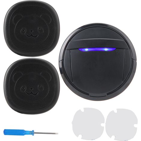 Sonnette chien sans fil étanche bouton tactile 2 émetteurs 1 récepteur EU appel SOS porte chien (1/5)