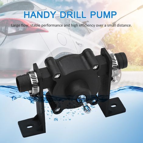 [JAMAIS UTILISÉ]Pompe de forage portable auto-amorçante pour le transfert d'huile, de fluides et d'eau, pompe de cale d'urgence, pompe d'arrosage pour aquarium, compatible avec toutes les perceuses et (1/2)
