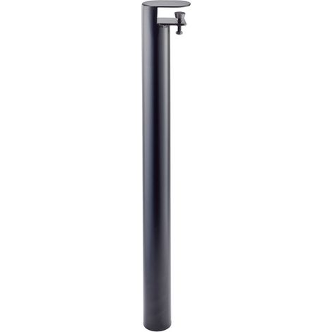 Mottez – Pied de meuble étau 50 mm – Tube en acier peint époxy noir – Compatible avec plateaux de 13 à 45 mm d'épaisseur – Hauteur de table 73 cm (1/4)