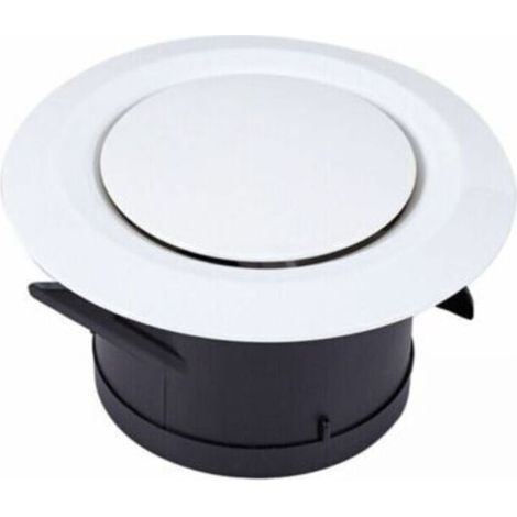 Cyslmuk – VMC mouth Ø120mm – Adjustable ventilation grille in ABS – Easy installation on wall or ceiling – Ideal for bathroom and kitchen (1/5)