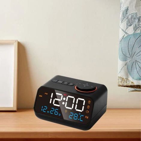 Radio-réveil - - Multifonctionnel - LED - Rechargeable USB - FM (1/4)