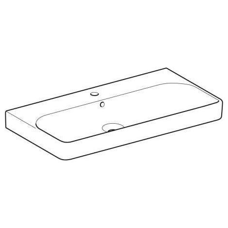 Geberit Smyle Square Waschtisch 500251, 90x48cm, mit Hahnloch und